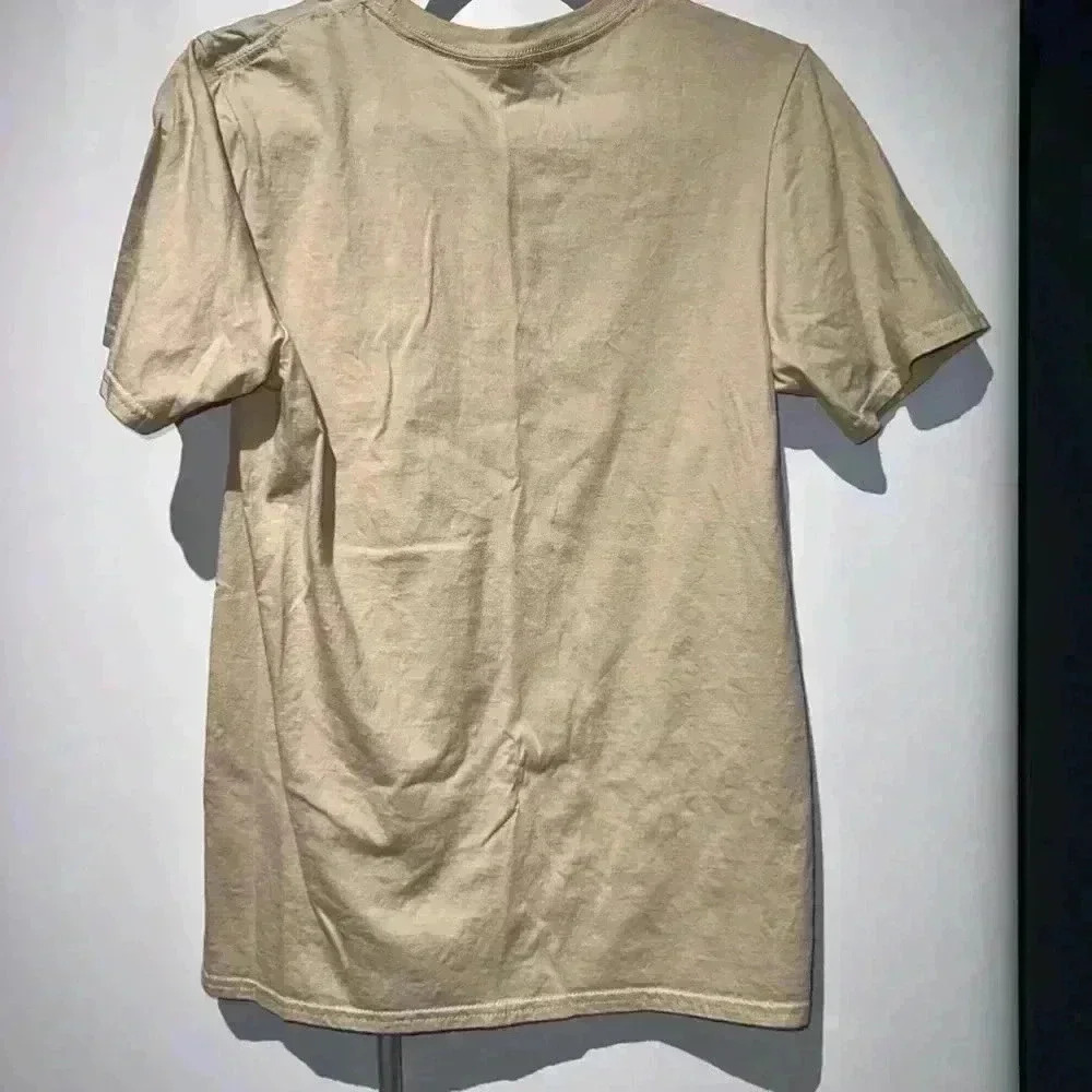 Thankful Mama with Leopard Lightening Bolt / Women's Gildan T-Shirt Beige S/Fall - Picture 6 of 9